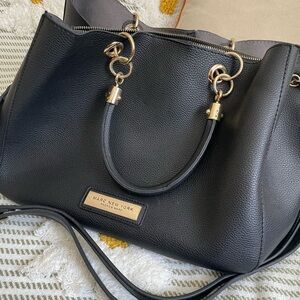Marc New York Black Leather Shoulder Bag